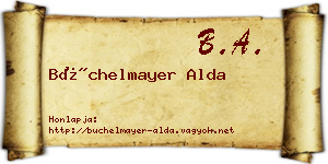 Büchelmayer Alda névjegykártya